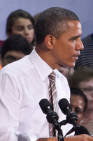 President Obama at a rally at the Iowa State Fairgrounds in Des Moines - may 2012