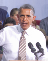 President Obama at a rally at the Iowa State Fairgrounds in Des Moines - may 2012