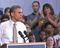 President Obama at a rally at the Iowa State Fairgrounds in Des Moines - may 2012